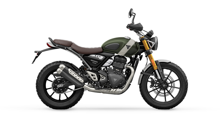 Triumph Scrambler 400 X khaki green