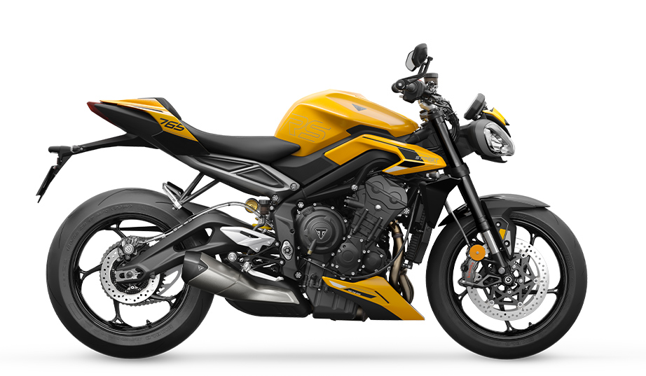 Triumph Street Triple RS in cosmic yellow