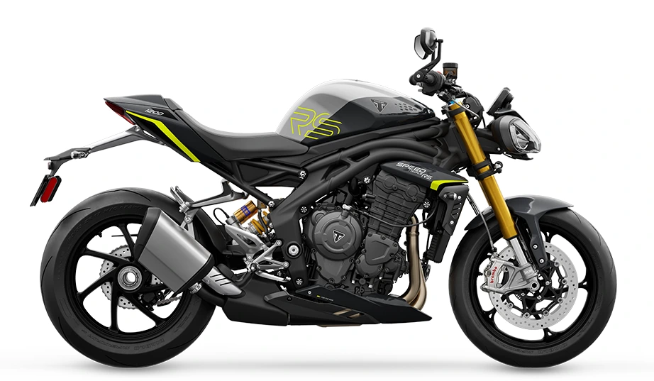 speed triple 1200 rs in granite - triumph performance yellow