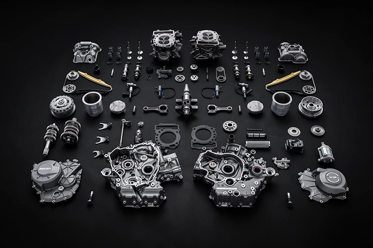 teile des ducati v2 motors von 2025