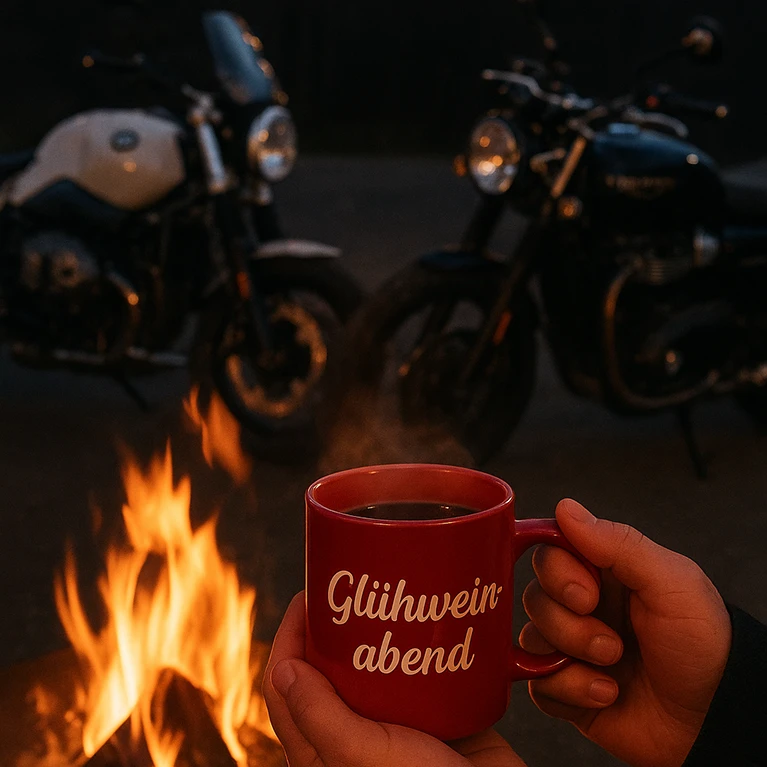 Einladungsbild zum Glühweinabend bei Motorrad Becker-Tiemann Paderborn